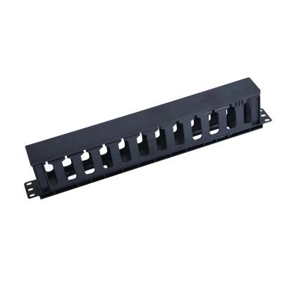 19 inch Rack Mount 1U 2U 12 Ports Cable Management with Cover Plastic Plate 