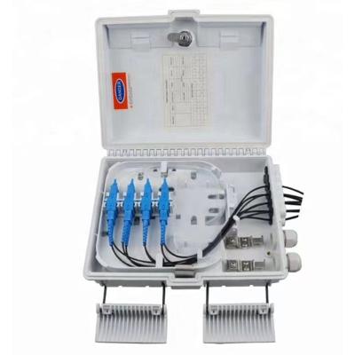 8 Core 12 Core optical fiber optic termination box outdoor Fiber Optic distribution Box PC +ABS fiber distribution box 
