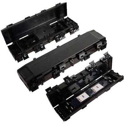 4 in 4 out 8 Ports Horizontal 16 Core or 24 Core Fiber Optic Splice Closure wall mounted Strip shape fiber optic equipment 