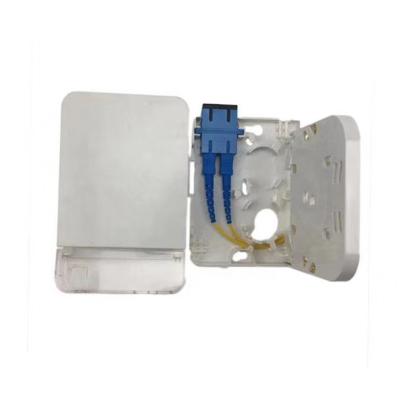 2 Core FTTH Fiber Optic Junction Box Hot Sell Fiber Optic Terminal Box MINI Indoor 2 Ports Optical Fiber Terminal Box 