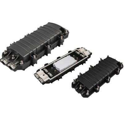 144 core joint closure fiber optic splice 2 inlet 2 outlet fiber optic splice closure  black optical fiber joint closure 