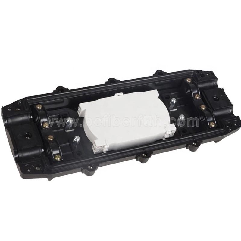 2 inlet 2 outlet inline fiber optic splice closure/96 core fiber optic splice closure/outdoor fiber optic joint closure box 